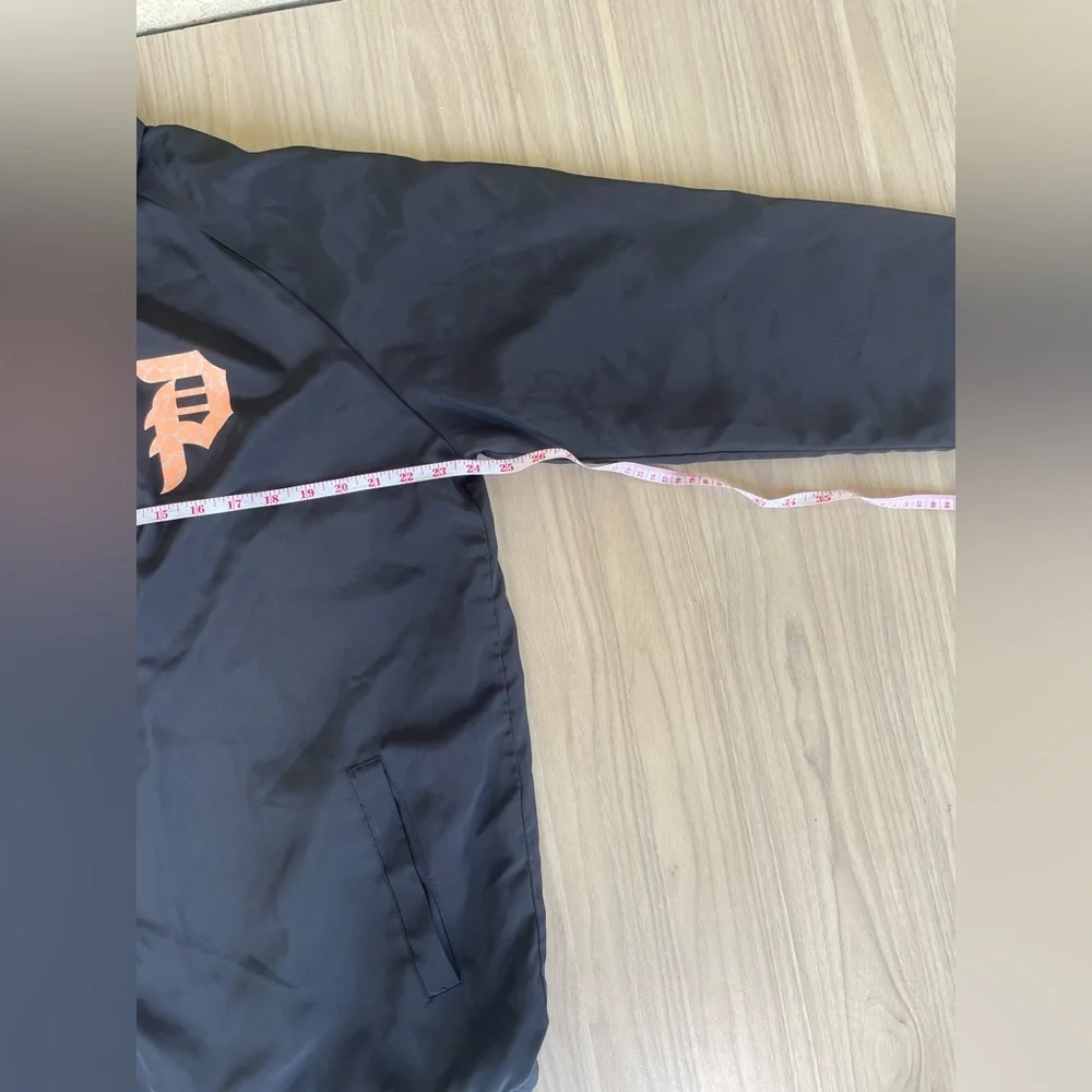 Naruto Shippuden Stylish Navy Windbreaker with Orange Accent